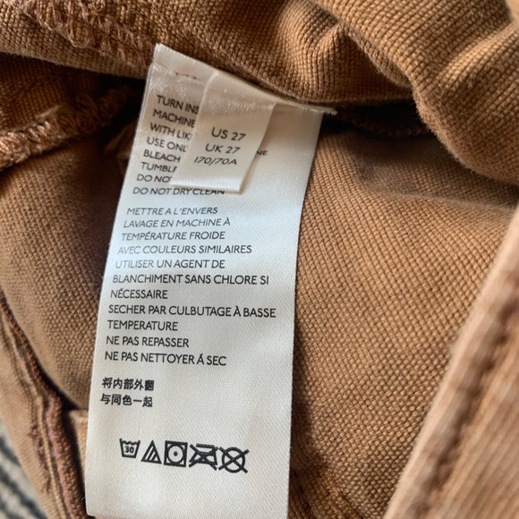 Anthropologie Women’s Khaki Jeans - The Wanderer - Sz 27 Embroidered Floral - Picture 10 of 11